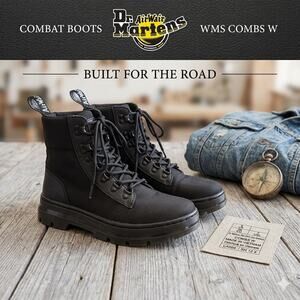 Dr. Martens Combs W Women's Combat Boots - Black Size 7